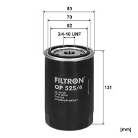 FILTRON OP 525/4 Ölfilter