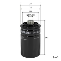 FILTRON OP 526/7 Ölfilter