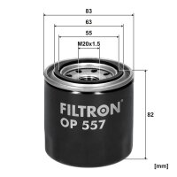 FILTRON OP 557 Ölfilter