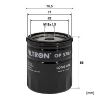 FILTRON OP 570/1 Ölfilter