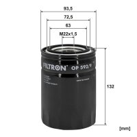 FILTRON OP 592/9 Ölfilter