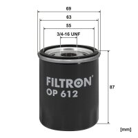 FILTRON OP 612 Ölfilter