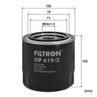 FILTRON OP 619/2 Ölfilter