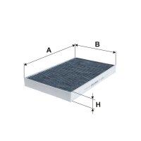 Innenraum-/Pollenfilter FILTRON K 1256A Aktivkohle - 1...