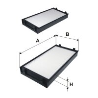 Innenraum-Pollenfilter Filtron K 1270-2X 302x145x40 - 2...