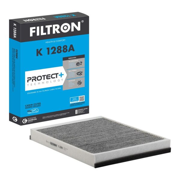 Innenraum-/Pollenfilter Filtron K 1288A Aktivkohle 364x240x35mm - 1 Stück