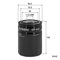 FILTRON OP 647 Ölfilter
