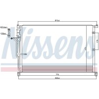 NISSENS 94724 Kondensator, Klimaanlage