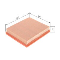 BOSCH 1 457 433 751 Luftfilter