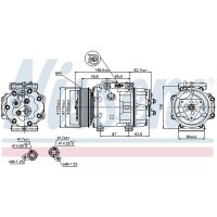 NISSENS 89143 Kompressor, Klimaanlage