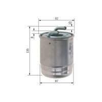BOSCH F 026 402 104 Kraftstofffilter