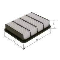 BOSCH F 026 400 165 Luftfilter