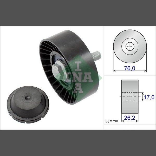 Schaeffler INA 532 0632 10 Umlenk-/Führungsrolle, Keilrippenriemen