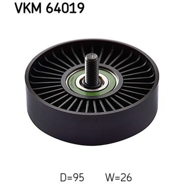 SKF VKM 64019 Umlenk-/Führungsrolle, Keilrippenriemen