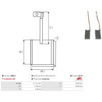AS-PL OB9011 Kohlebürste, Generator