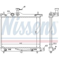 NISSENS 67547 Kühler, Motorkühlung