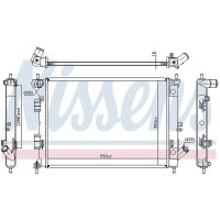 NISSENS 67555 Kühler, Motorkühlung