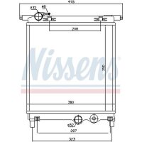 NISSENS 65300 Kühler, Motorkühlung