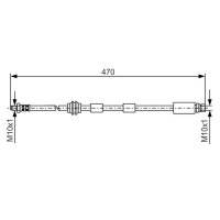 BOSCH 1 987 476 882 Bremsschlauch