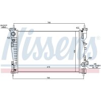 NISSENS 60064 Kühler, Motorkühlung
