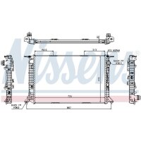 NISSENS 60319 Kühler, Motorkühlung