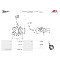 AS-PL SBH0045 Halter, Kohlebürsten