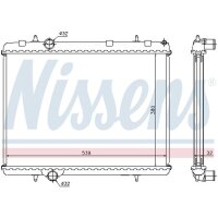 NISSENS 636006 Kühler, Motorkühlung