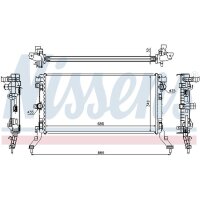 NISSENS 637603 Kühler, Motorkühlung
