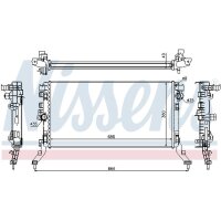 NISSENS 637619 Kühler, Motorkühlung
