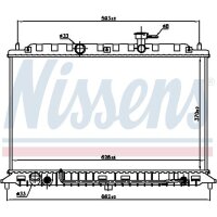 NISSENS 66687 Kühler, Motorkühlung