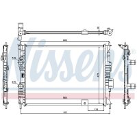 NISSENS 67363 Kühler, Motorkühlung