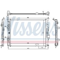 NISSENS 67364 Kühler, Motorkühlung