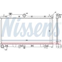 NISSENS 67723 Kühler, Motorkühlung