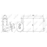 NRF 54247 Wärmetauscher, Innenraumheizung