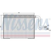 NISSENS 92268 Verdampfer, Klimaanlage
