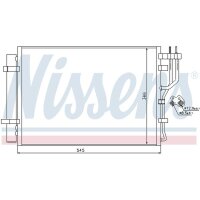 NISSENS 940251 Kondensator, Klimaanlage