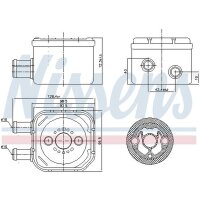 NISSENS 90652 Ölkühler, Motoröl