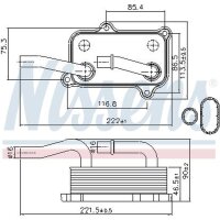 NISSENS 90599 Ölkühler, Motoröl