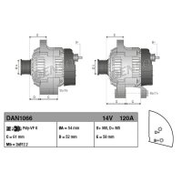 DENSO DAN1066 Generator