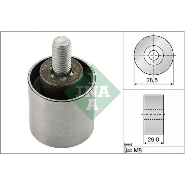 Schaeffler INA 532 0661 10 Umlenk-/Führungsrolle, Zahnriemen