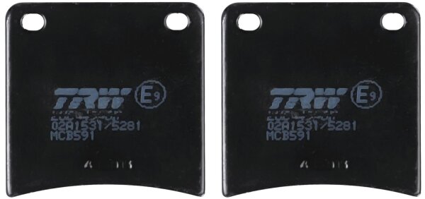 TRW MCB591 Bremsbelagsatz, Scheibenbremse