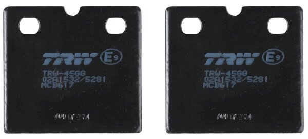 TRW MCB617 Bremsbelagsatz, Scheibenbremse