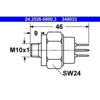 ATE 24.3526-0800.3 Bremslichtschalter