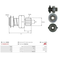 AS-PL SD0062 Freilaufgetriebe, Starter