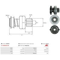 AS-PL SD0129 Freilaufgetriebe, Starter