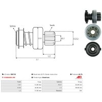 AS-PL SD0133 Freilaufgetriebe, Starter