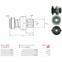AS-PL SD0147 Freilaufgetriebe, Starter
