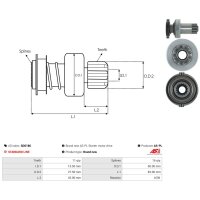 AS-PL SD0186 Freilaufgetriebe, Starter