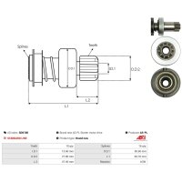 AS-PL SD0188 Freilaufgetriebe, Starter