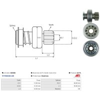 AS-PL SD3036 Freilaufgetriebe, Starter